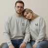 Sweat-shirt personnalisé avec lettre et nom