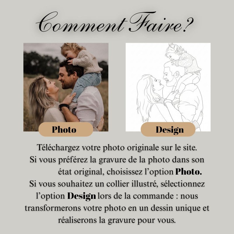 Collier rond personnalisé