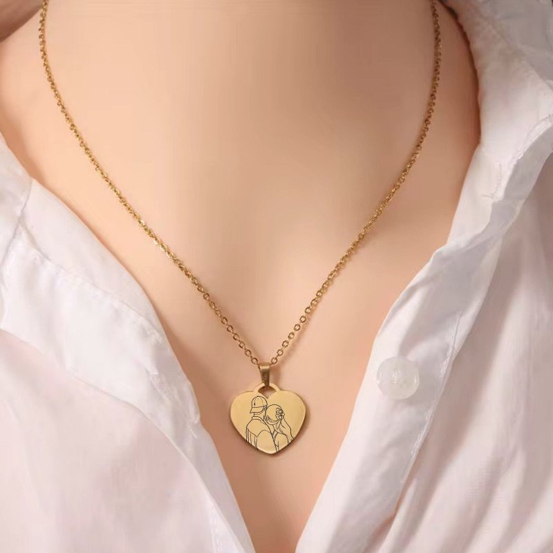 Collier coeur personnalisé
