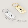 Porte-clé rectangulaire personnalisé
